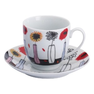 JOGO XICARA CHA DECOR C/6 200ML 1513 ROJEMAC