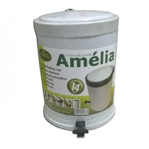 LIXEIRA PEDAL 14LTS 100177 BRANCA MELIDA