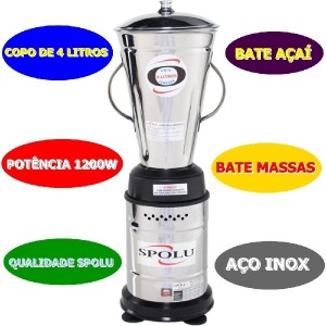 LIQUIDIFICADOR INDL 4LTS 110V SPOLU