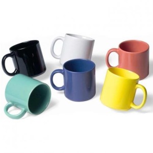 CANECA PORCEL. COLOR AZ12 360ML OXFORD