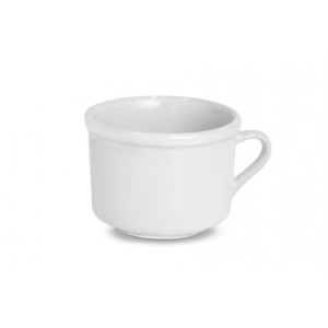 XICARA CHA LISA BRANCA REF: 54 150ML HR PORCELANAS