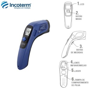 TERMOMETRO INFRAVERMELHO ST-600  INCOTERM