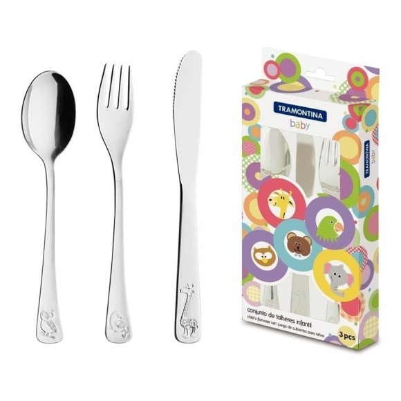 TALHER INFANTIL C/3 66970/020 TRAMONTINA