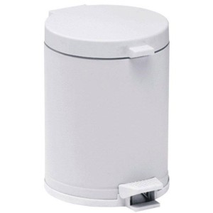 LIXEIRA COM PEDAL 3501 BRANCA PLAST 4,5LTS VIEL