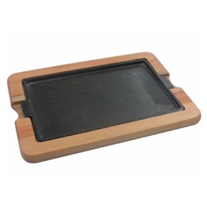 TABUA PARA CHURRASCO COM CHAPA RETANGULAR 4548 MS MADEIRAS