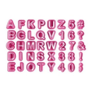 JOGO DE CORTADORES ALFABETO E NUMERO CO-100 C/40PCS KONFEKTT