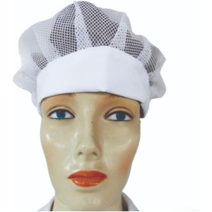 TOUCA EM TULE BRANCA LAMARE