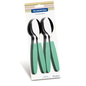 COLHER CHA VERDE 23367/020 IPANEMA C/12 TRAMONTINA