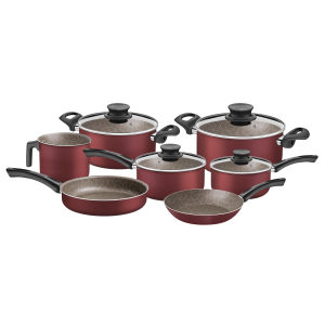 JOGO DE PANELA TEFLON VERM.PARIS 7PCS 28599/702 TEXTURE TRAMONTINA