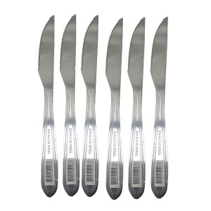 FACA CHURRASCO SQ-3457 C/6 INOX SQ