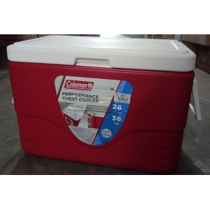 CAIXA TERMICA 26,5LTS 8728 VERMELHA COLEMAN INVICTA