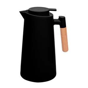 GARRAFA TERMICA WOOD2 PRETA 1L SAKES