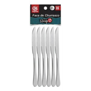 FACA CHURRASCO SQ4287 C/6 RECIFE SQ