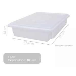 CAIXA C/TPA S550 10LTS 54X33,5X8,5 DEKACRON