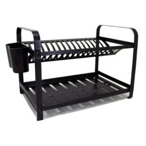 ESCORREDOR PRATOS 16 SEC16EPT PRETO MONTADO MAK-INOX