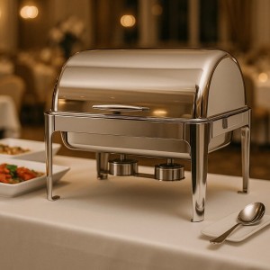 Rechaud supreme retangular inox 9l tampa basculante gp704