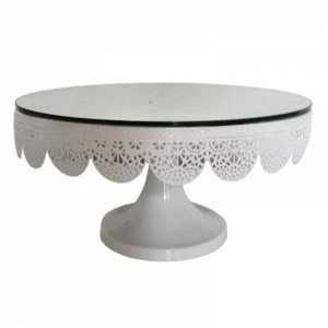 PRATO BOLO RED C/PEDESTAL 30CM 3013 ROJEMAC