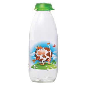 GARRAFA LEITE VIDRO 1L 18646 VERDE FULL-FIT