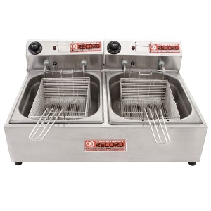 FRITADEIRA ELETRICA 2 CUBAS (3L CADA LADO) RECORD